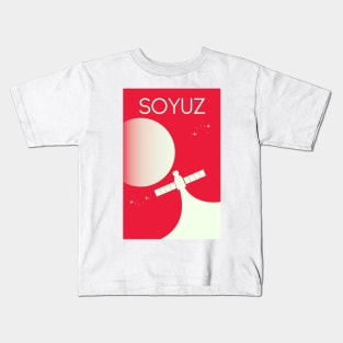 Soyuz Russian space art Kids T-Shirt